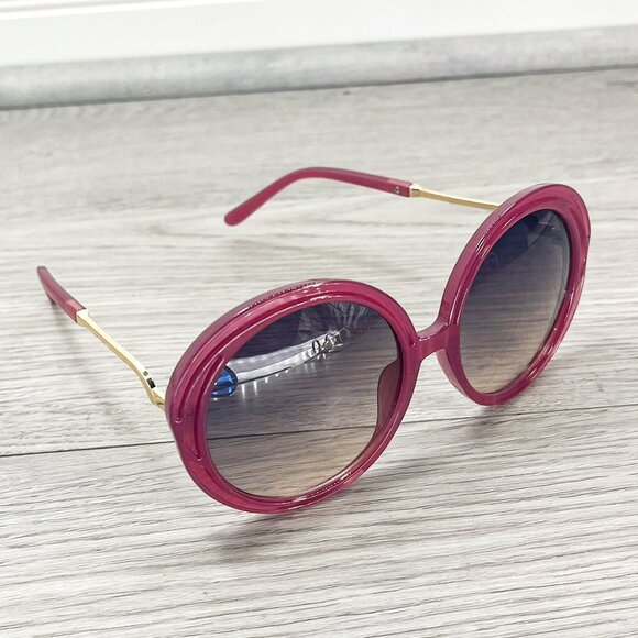 70s Revival Maroon Statement Sunglasses - Picture 1 of 5